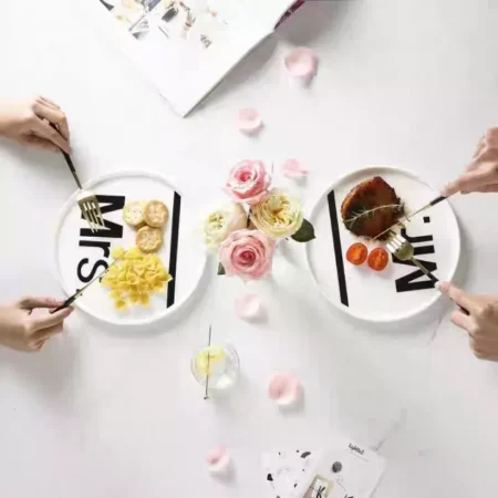 صحن تقديم دائري السيد العادي