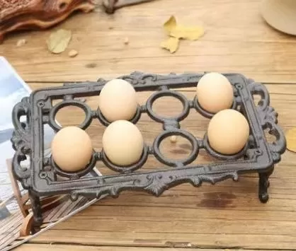 استاند حامل بيض من المعدن مستطيل