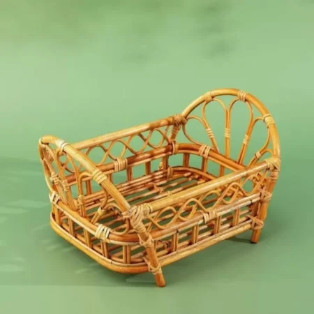 سرير من الخيزران لتصوير المواليد