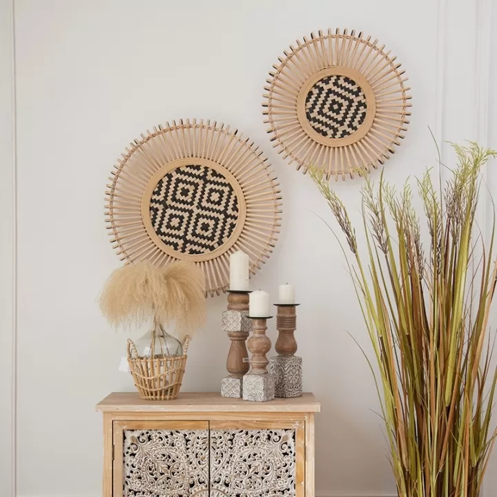 لوحة جدارية من الخيزران و الراتان - الصورة 3