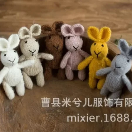 دمية ارنب كوراشيه لتصوير الاطفال و المواليد