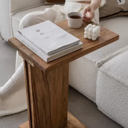 طاولة خدمة ريفية من خشب الصنوبر الطبيعي