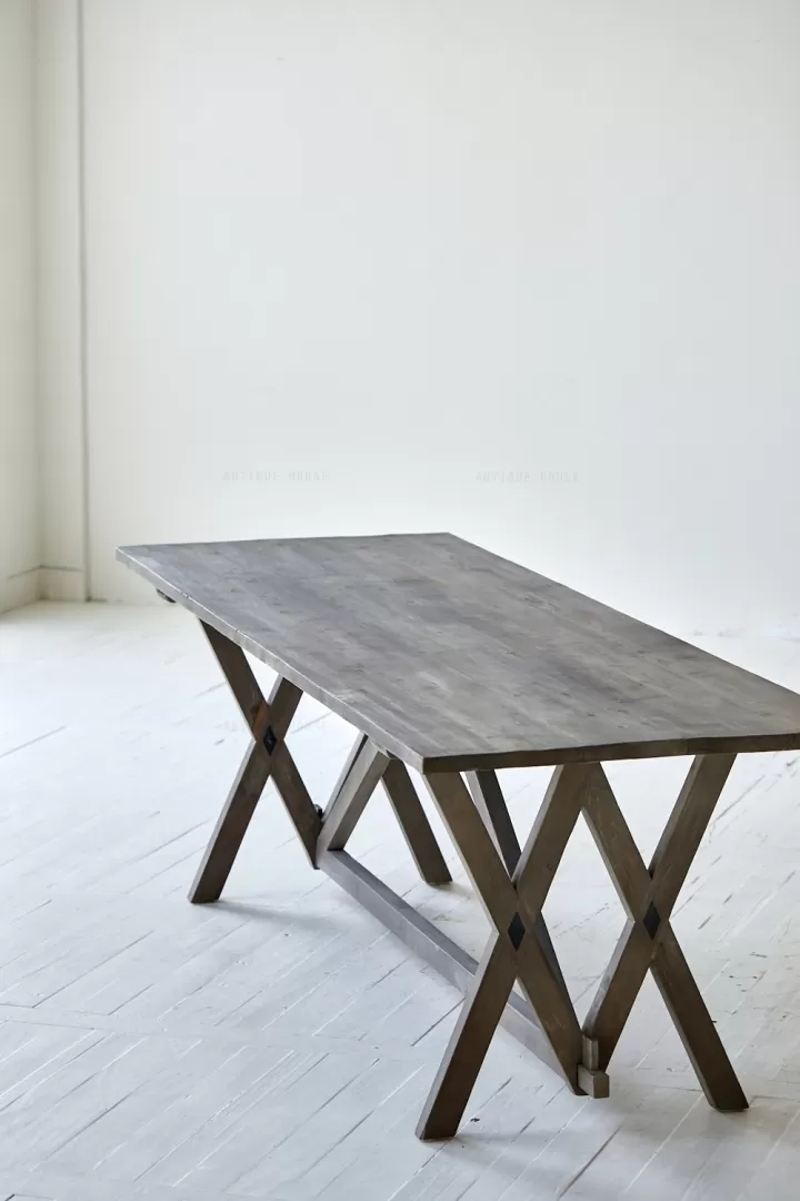 طاولة طعام من الخشب الطبيعي - 8 - الصورة 3