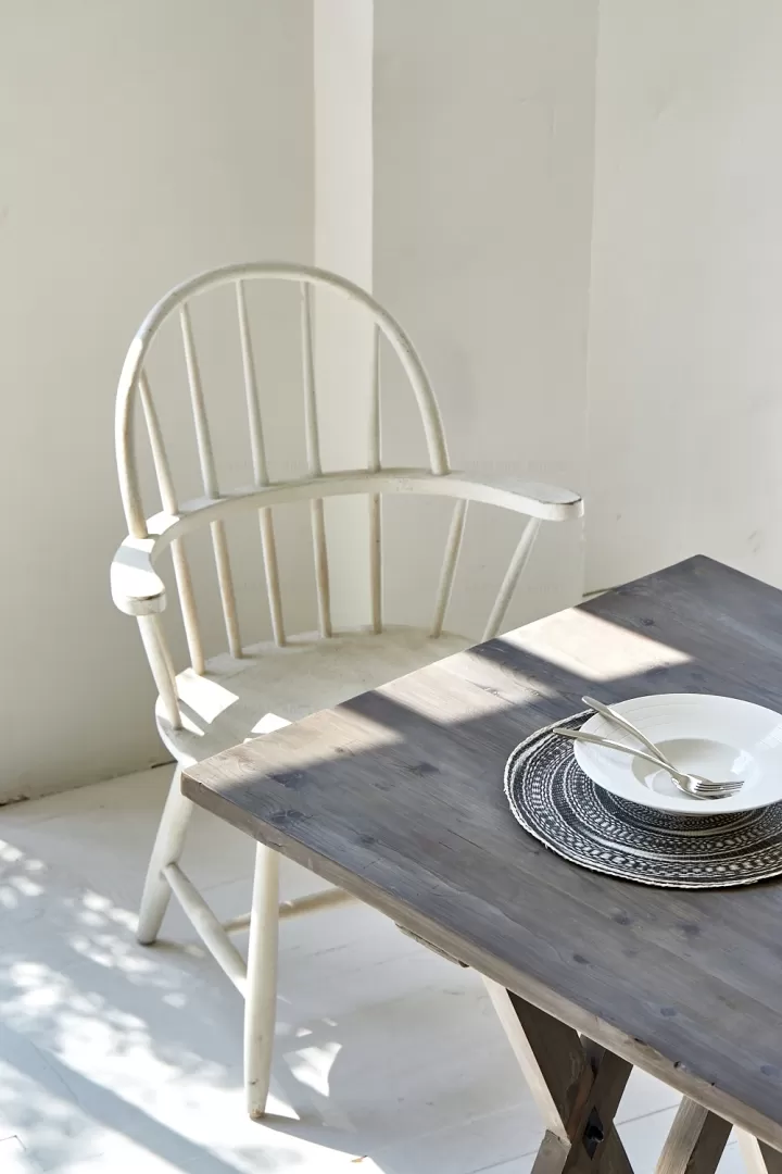 طاولة طعام من الخشب الطبيعي - 8 - الصورة 5