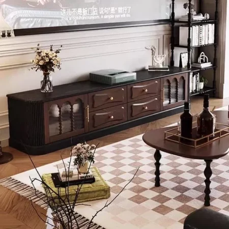 طاولة تلفزيون بتصميم عصري و الوان خلابة