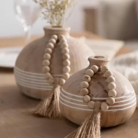 اكسسوارت ديكورات خشبية للطاوله