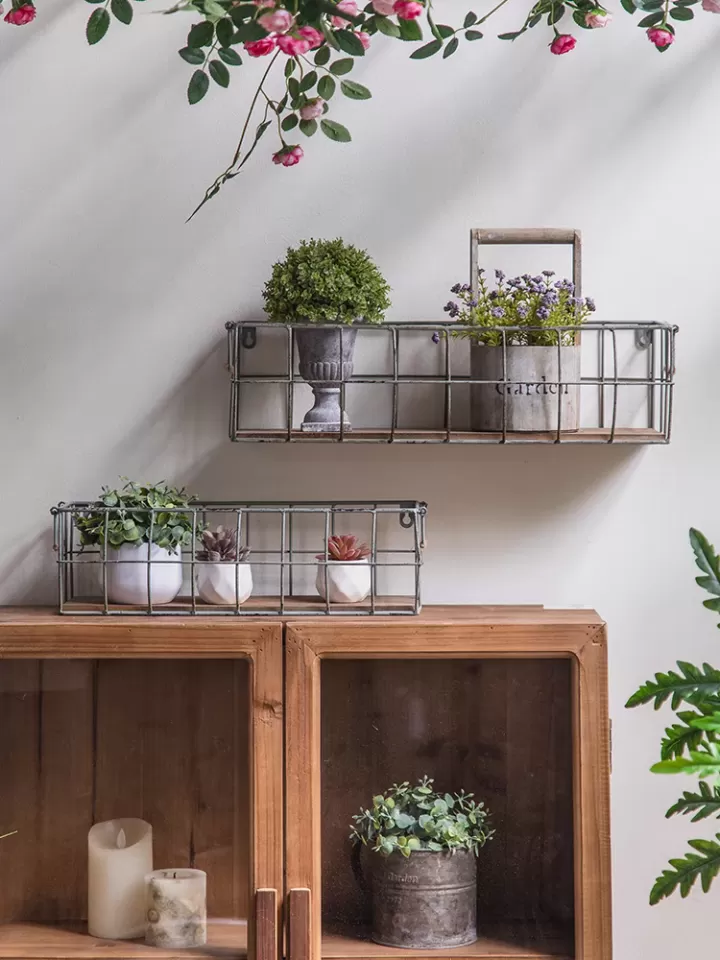 طقم سلة معدنيه جدارية