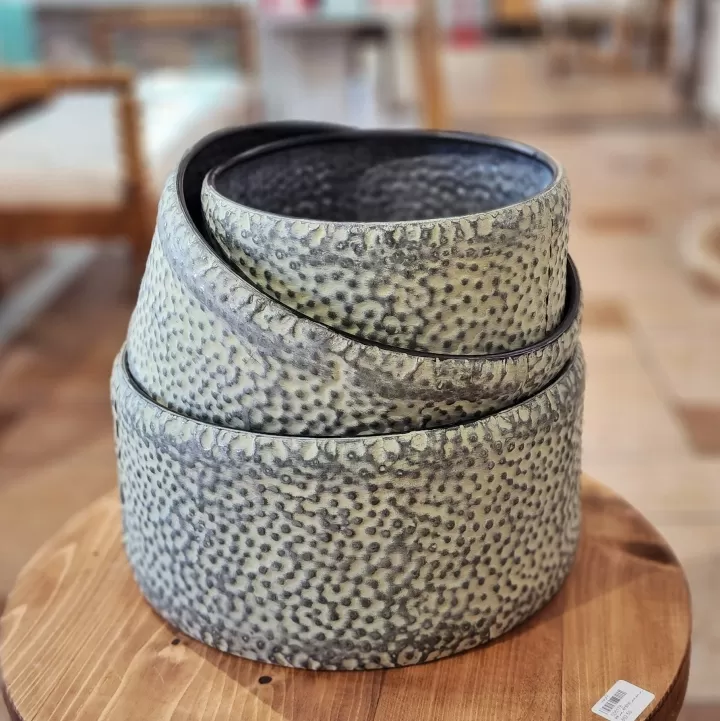 طقم ثلاث قطع اصايص قديم معدني