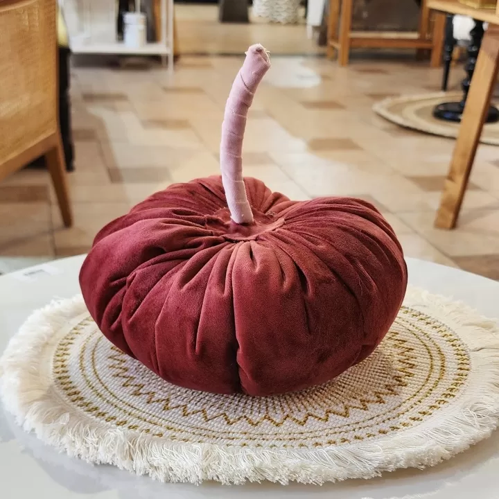 يقطين من قماش المخمل الفاخر - مقاس 22 سم