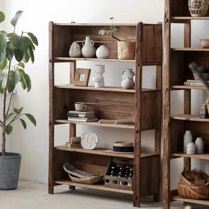 مكتبة ريفية من خشب الصنوبر - الصورة 3