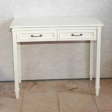 كونسول مدخل خشبي مستطيل بتصميم عصري