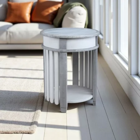 طاولة خدمة جانبيه من خشب الصنوبر  الطبيعي